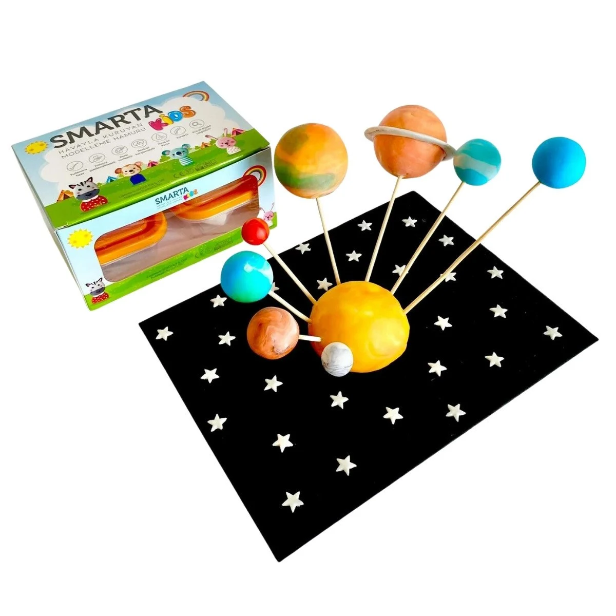 Smarta Kids Air Soft Modelling Clay 4x70gr Hava İle Kuruyan Modelleme Kili / 30000048 Smarta Kids Air Soft Modelling Clay 4x70gr Hava İle Kuruyan Modelleme Kili / 30000048