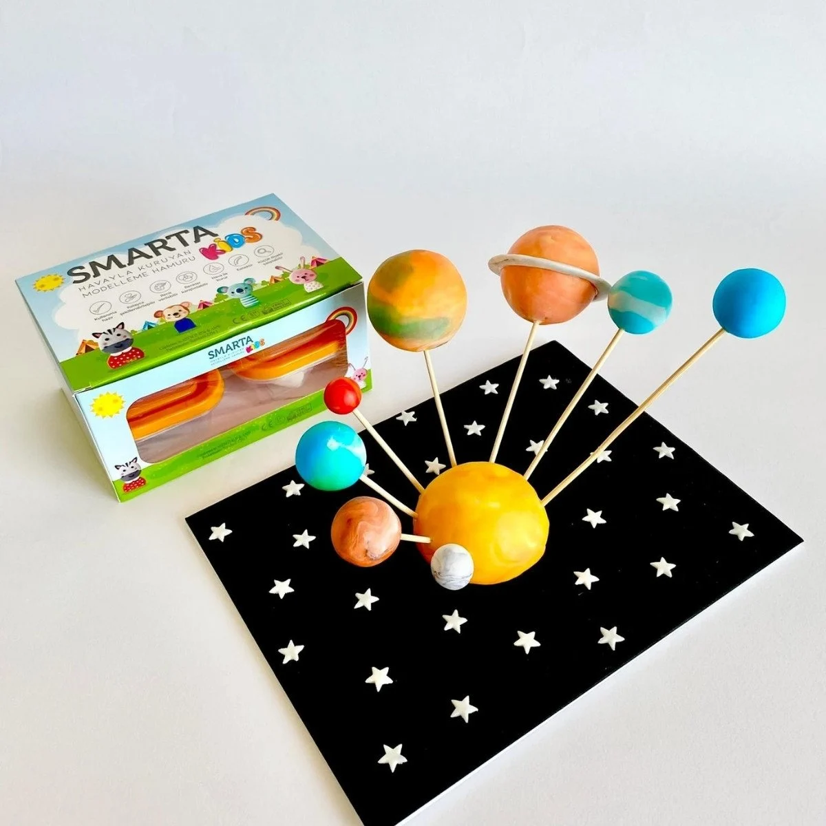 Smarta Kids Modelling Clay 70gr Hava İle Kuruyan Modelleme Hamuru Pembe / 30000040