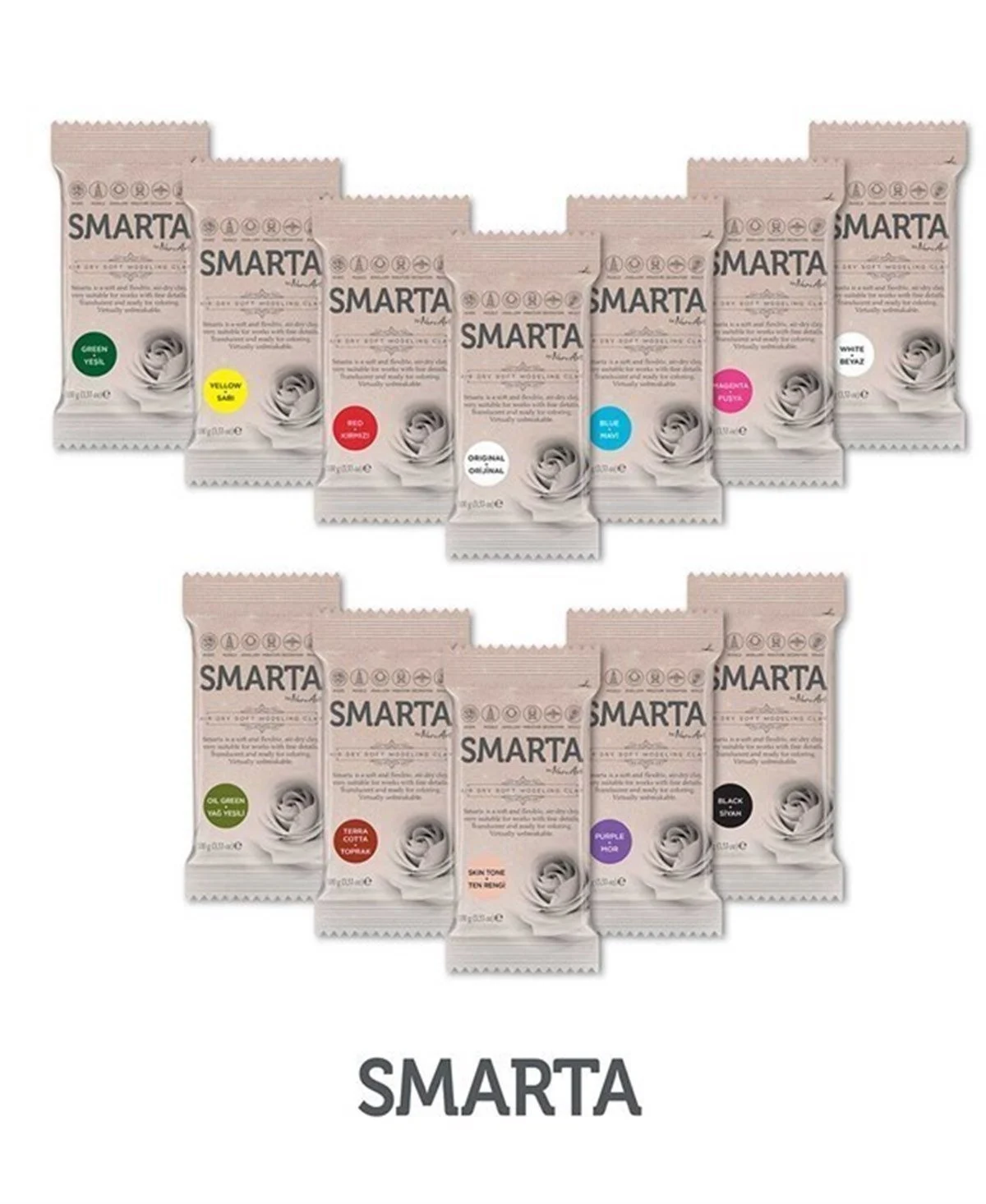 Smarta Air Soft Modelling Clay 100gr Hava İle Kuruyan Modelleme Kili Beyaz / 06 Smarta Air Soft Modelling Clay 100gr Hava İle Kuruyan Modelleme Kili Beyaz / 06