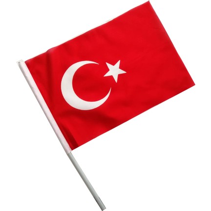 Sopalı Alpaka 20x30 cm Türk Bayrağı 10'lu Paket