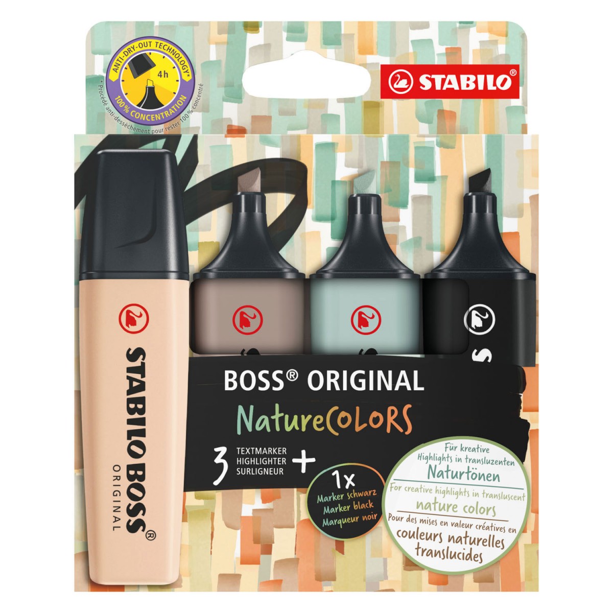 Stabilo Boss Nature Colors 4'lü Fosforlu Kalem Set / 51001582