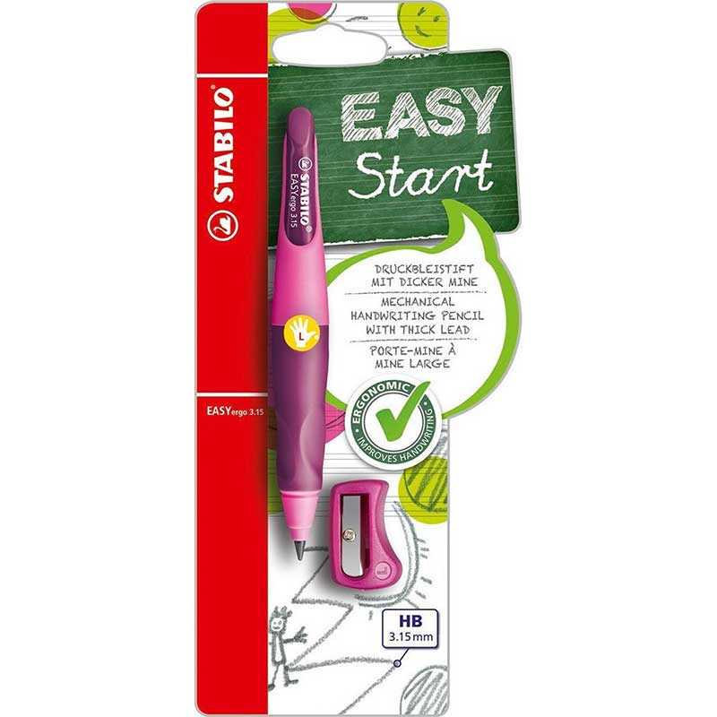 Stabilo EASYergo 3.15mm Sol El Kalemi -  Pembe/Lila /