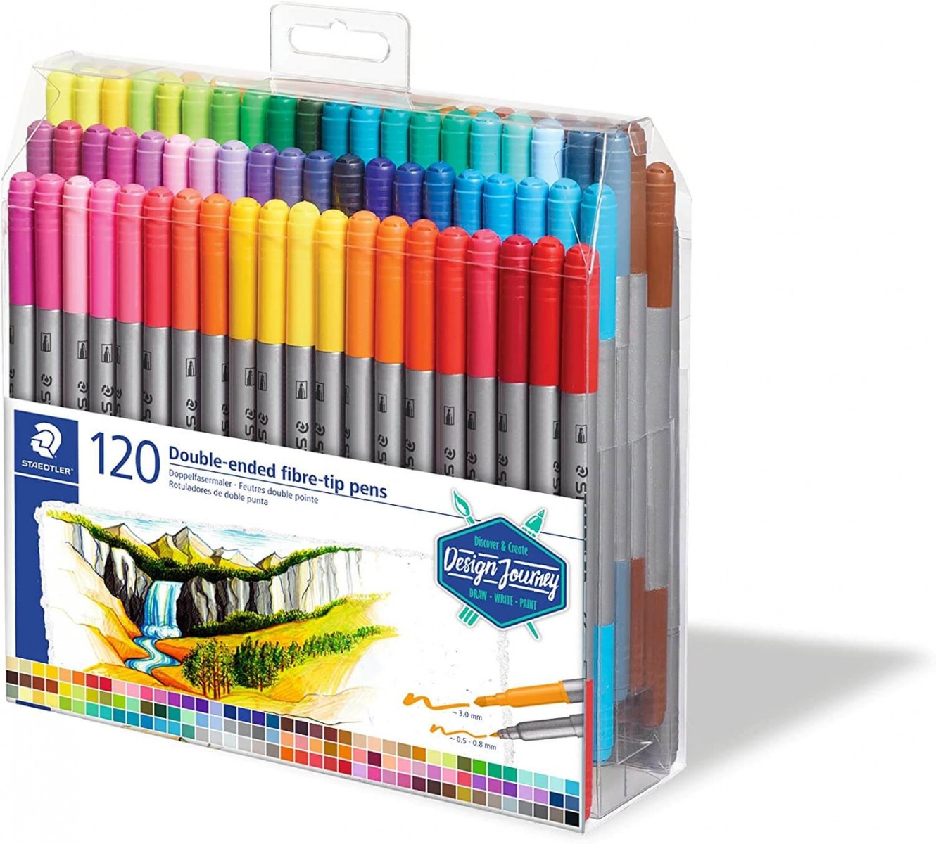 Staedtler Double Ended 120'li Çift Uçlu Fineliner Kalem Seti / TB120 Staedtler Double Ended 120'li Çift Uçlu Fineliner Kalem Seti / TB120