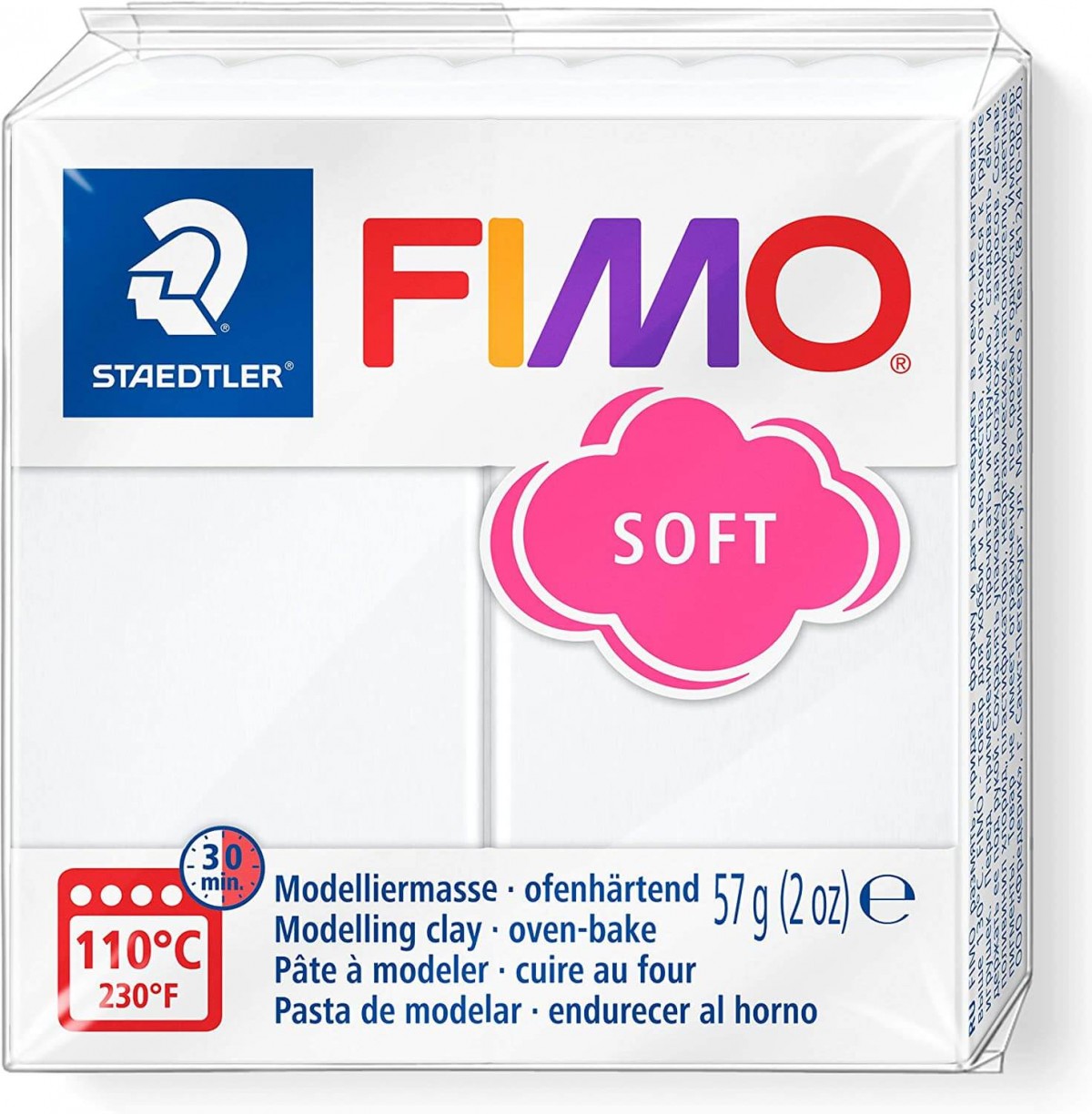 Staedtler Fimo Polimer Kil 57gr Soft Modelleme Kili Beyaz / 8020-0 07 Staedtler Fimo Polimer Kil 57gr Soft Modelleme Kili Beyaz / 8020-0 07