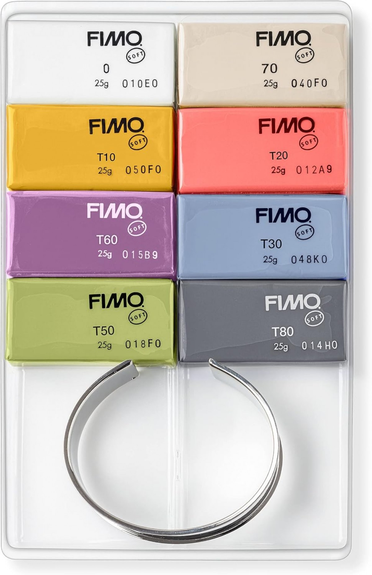 Staedtler Fimo Soft 25gr x 8 Renk Polimer Kil Set, Trend Renkler / C8-1P