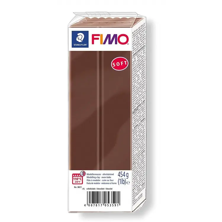 Staedtler Fimo Soft 454gr Polimer Modelleme Kili Çikolata / 8021-75