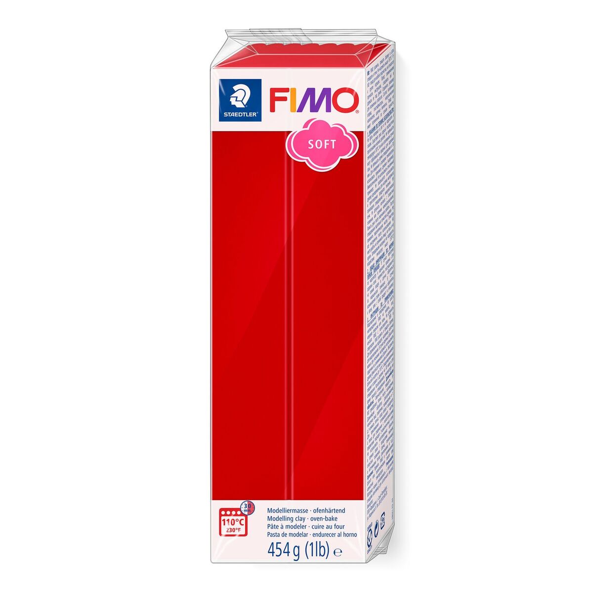Staedtler Fimo Soft 454gr Polimer Modelleme Kili Noel Kırmızı / 8021-2