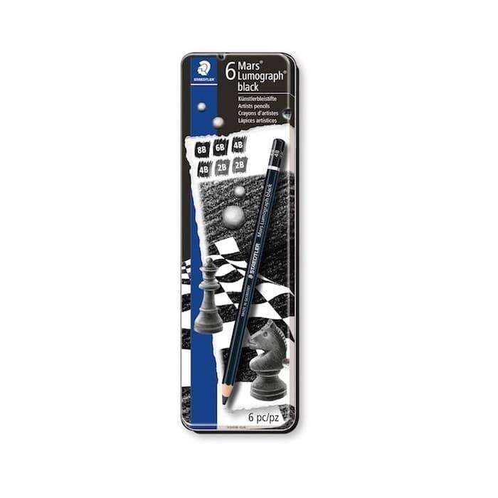 Staedtler Mars Lumograph Black 6'lı Dereceli Kalem Set
