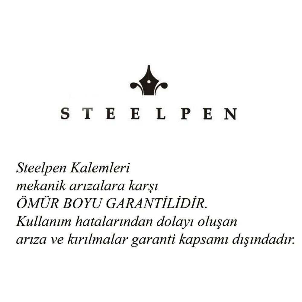 Steelpen "Aşkıma" Baskılı Tükenmez Kalem - Siyah