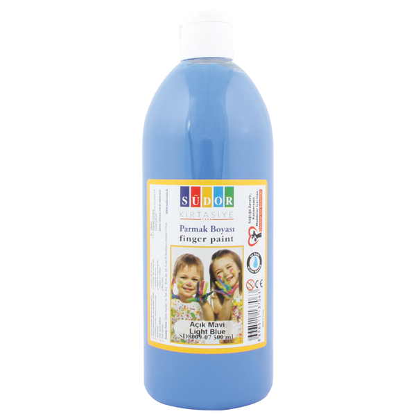 Südor 500ml Parmak Boyası Açık Mavi Südor 500ml Parmak Boyası Açık Mavi