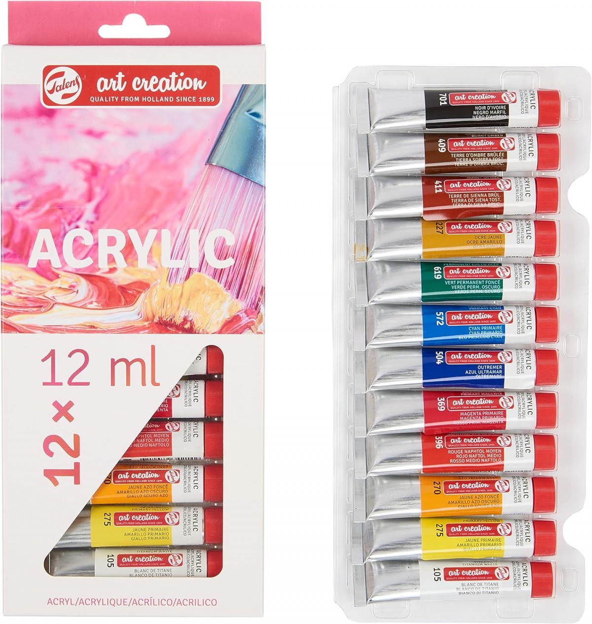 Talens Art Creation Acrylic Colour 12x12ml Akrilik Boya Seti / 9021712M Talens Art Creation Acrylic Colour 12x12ml Akrilik Boya Seti / 9021712M