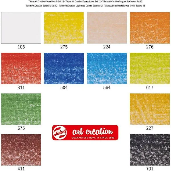 Talens Art Creation Colour Pencils 12'li Sanatsal Kuru Boya Kalem Seti / 9028012M Talens Art Creation Colour Pencils 12'li Sanatsal Kuru Boya Kalem Seti / 9028012M