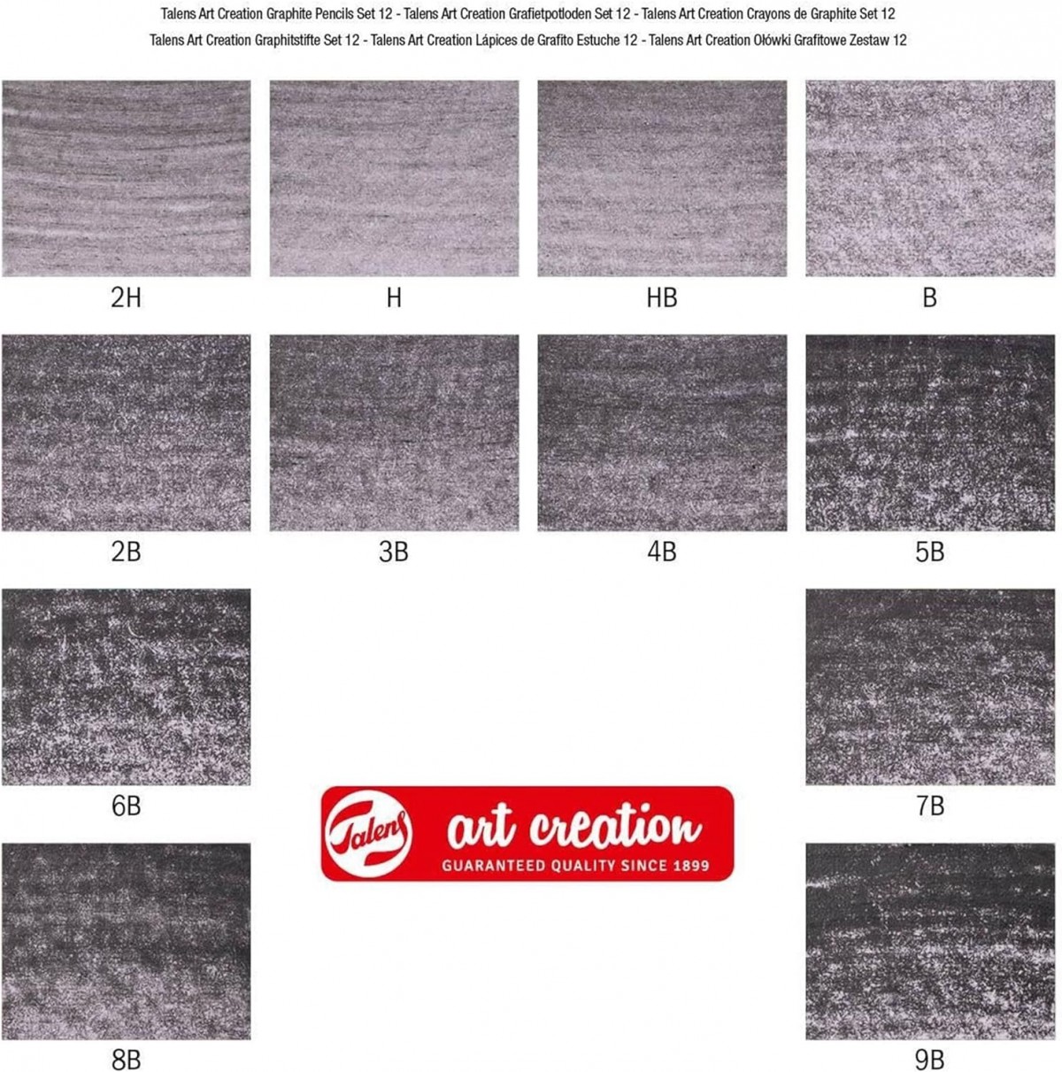 Talens Art Creation Graphite Pencils 12'li Dereceli Kalem Seti / 9020124M Talens Art Creation Graphite Pencils 12'li Dereceli Kalem Seti / 9020124M