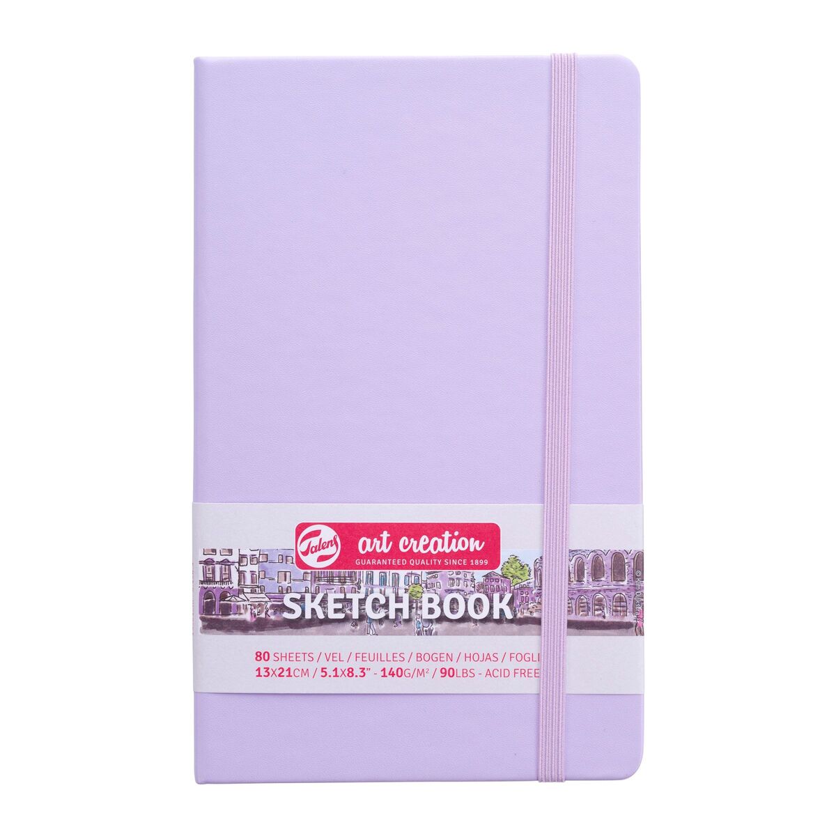 Talens Art Creation Sketch Book 13x21cm 140gr 80yp Sert Kapak Eskiz Defteri Eflatun/ RT9314132M