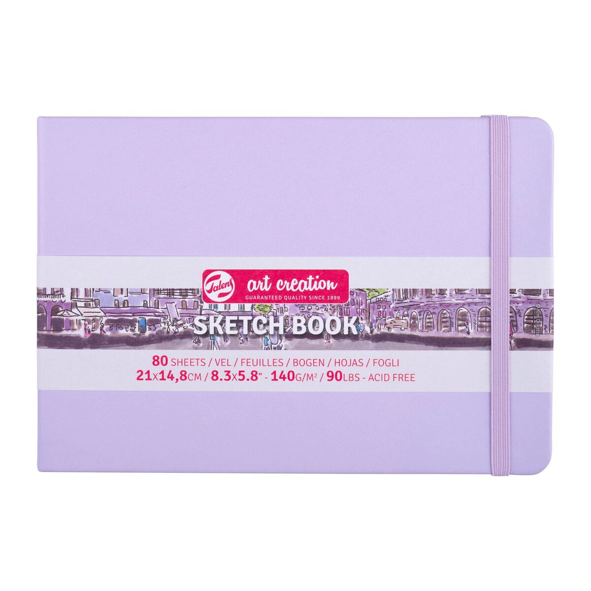 Talens Art Creation Sketch Book 21x14.8cm 140gr 80yp Sert Kapak Eskiz Defteri Eflatun/ RT9314135M