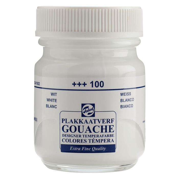 Talens Gouache Jar 50ml Guaj Boya White / 100 Talens Gouache Jar 50ml Guaj Boya White / 100