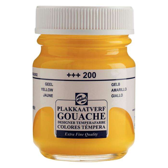 Talens Gouache Jar 50ml Guaj Boya Yellow / 200