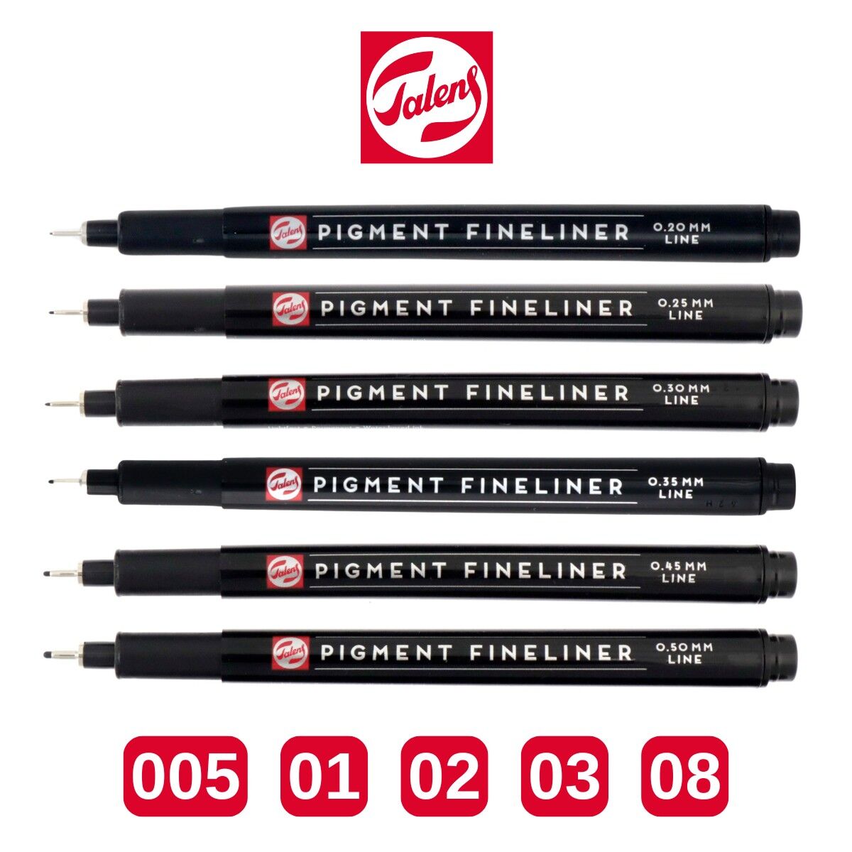 Talens Pigment Fineliner 6'lı Teknik Çizim Kalemi / Talens Pigment Fineliner 6'lı Teknik Çizim Kalemi /