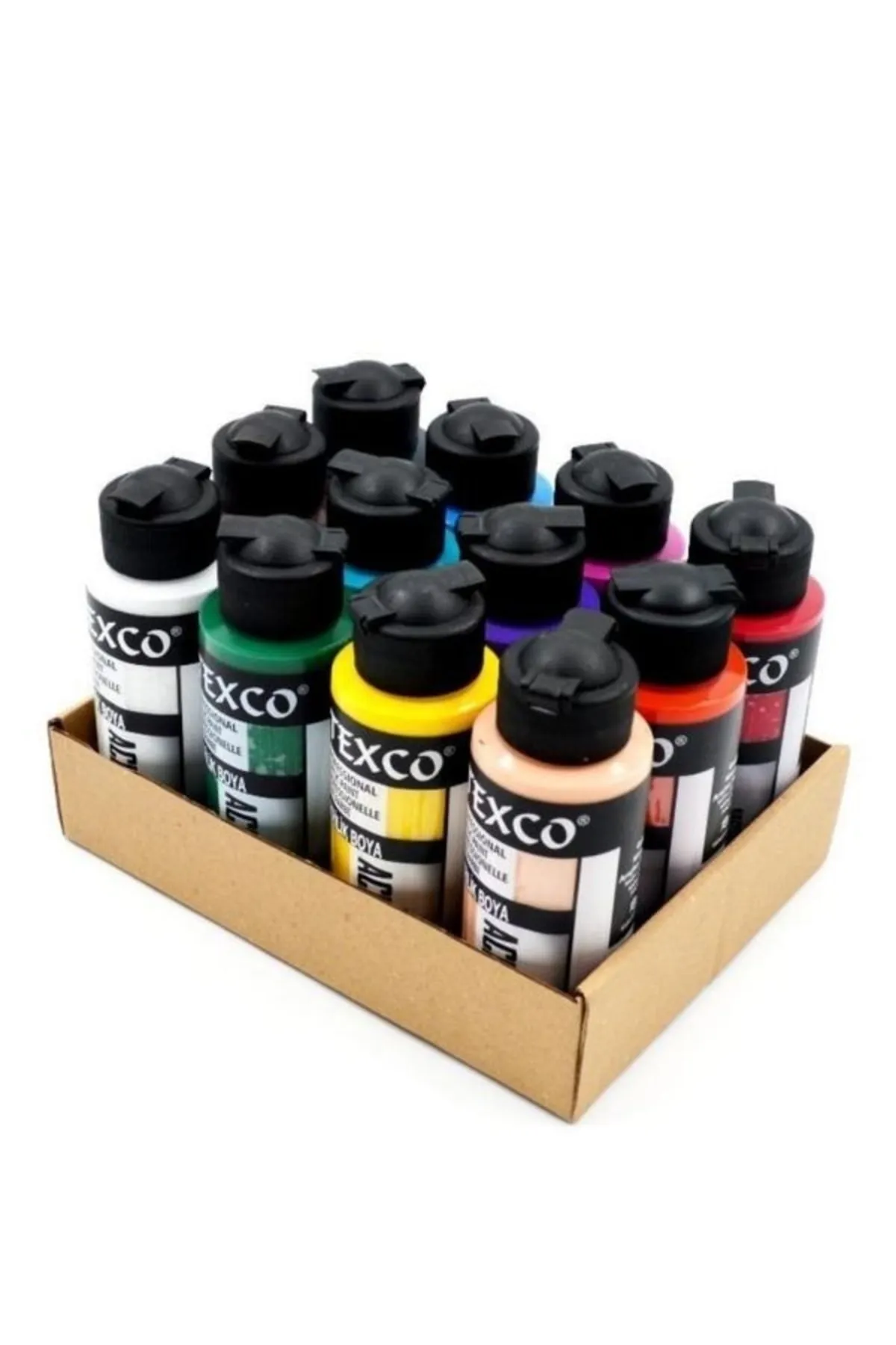 Texco 12x110cc Ana Renkler Akrilik Boya Seti Texco 12x110cc Ana Renkler Akrilik Boya Seti