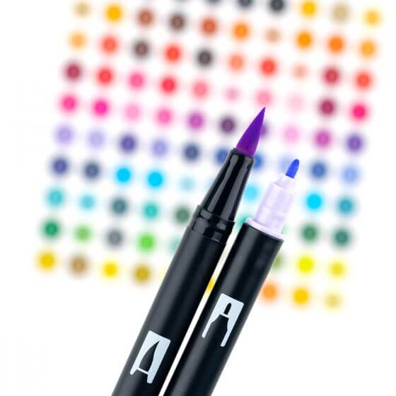 Tombow ABT Dual Brush Pen Grafik Kalemi 10'lu Set - Pastel Colors