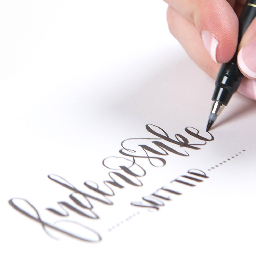 Tombow Fudenosuke Brush Pen Fırça Uçlu Kalem Yumuşak Uç - Siyah
