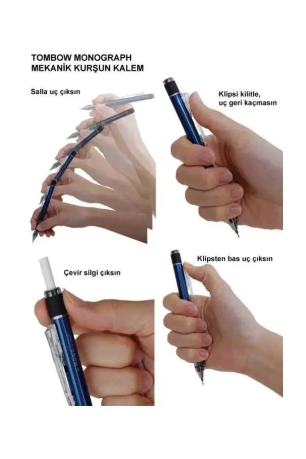 Tombow Mono Graph 0.7mm Mekanik Kurşun Kalem MAVİ / MG 41R7 Tombow Mono Graph 0.7mm Mekanik Kurşun Kalem MAVİ / MG 41R7