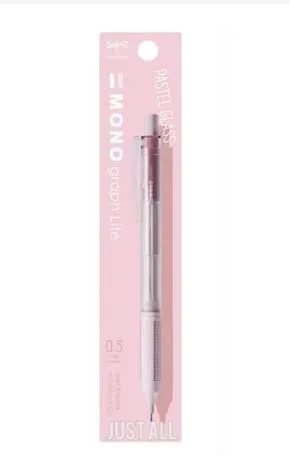 Tombow Mono Graph Lite Pastel Glass Color 0.5mm Mekanik Kurşun Kalem Cotton Bloom / MLG807LPK