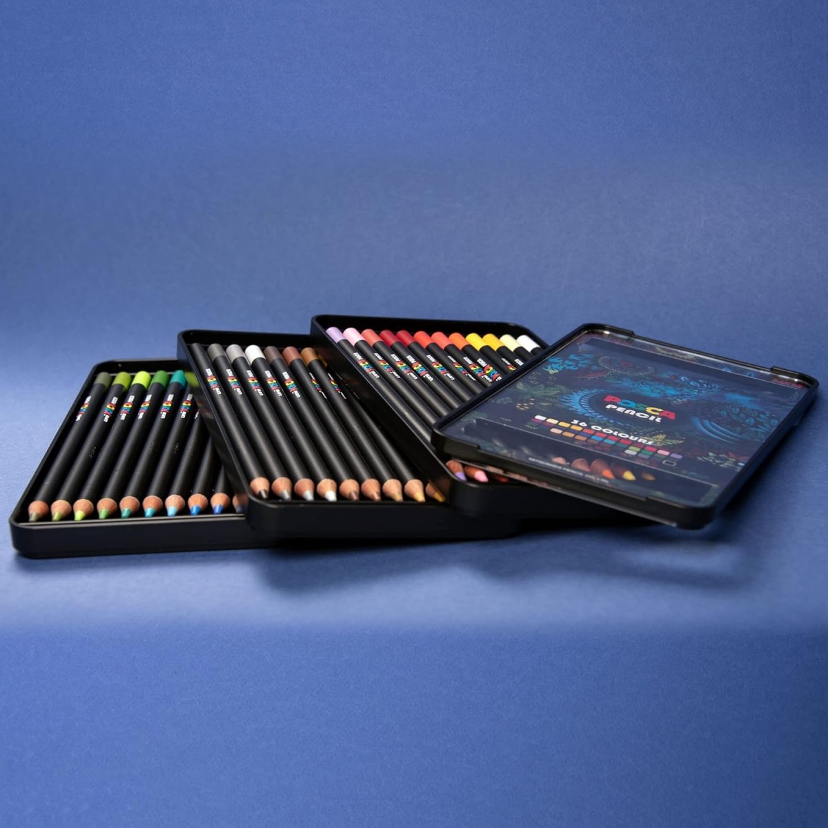 Uni Ball Posca Kuru Boya Kalemi 36lı Kalem Kutu Set / KPE-200 36C Uni Ball Posca Kuru Boya Kalemi 36lı Kalem Kutu Set / KPE-200 36C