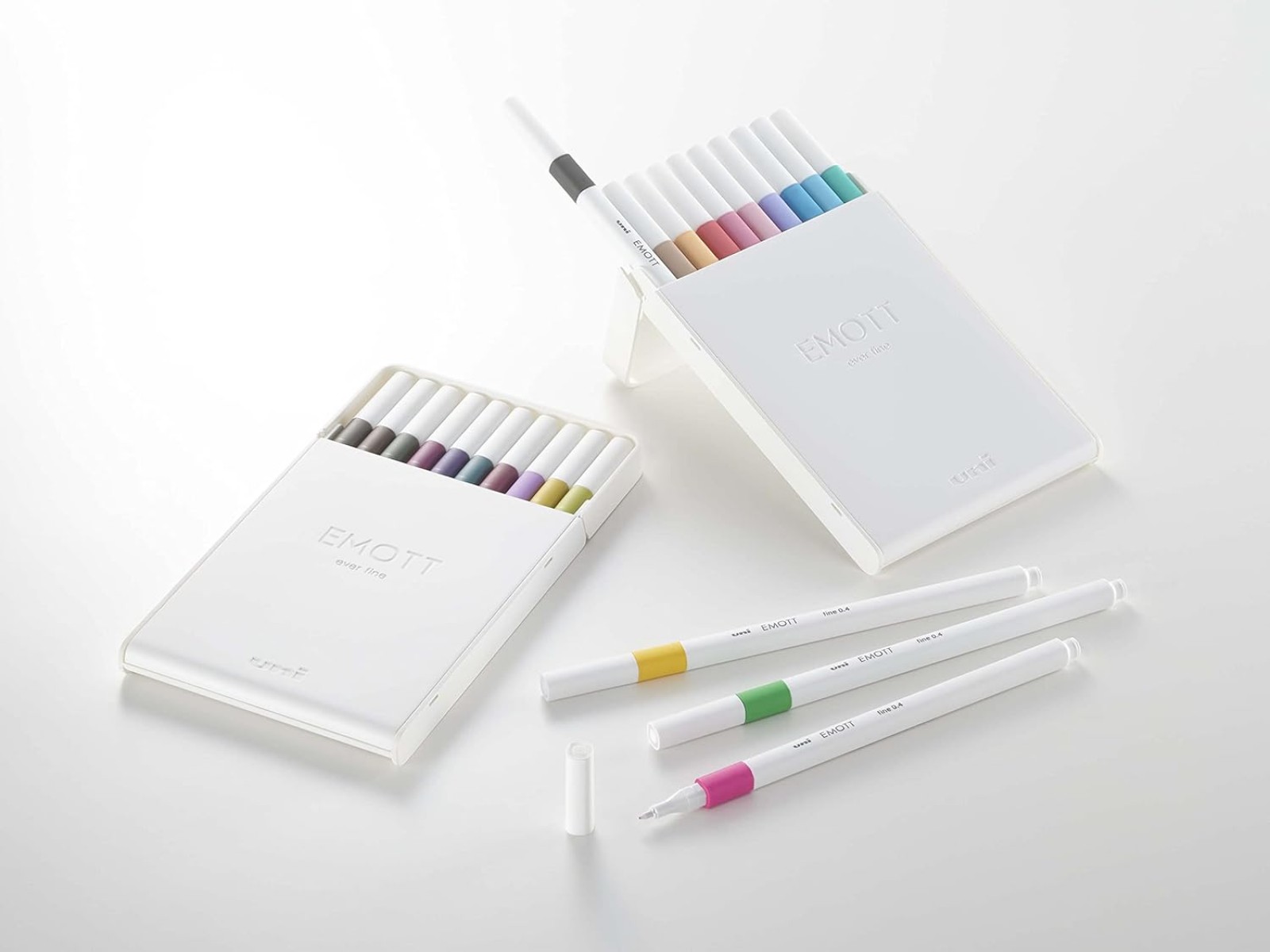 Uniball Emott 0.4mm 10'lu Akrilik Uçlu Çizim Kalem Seti / PEM-SY-10C-No:3