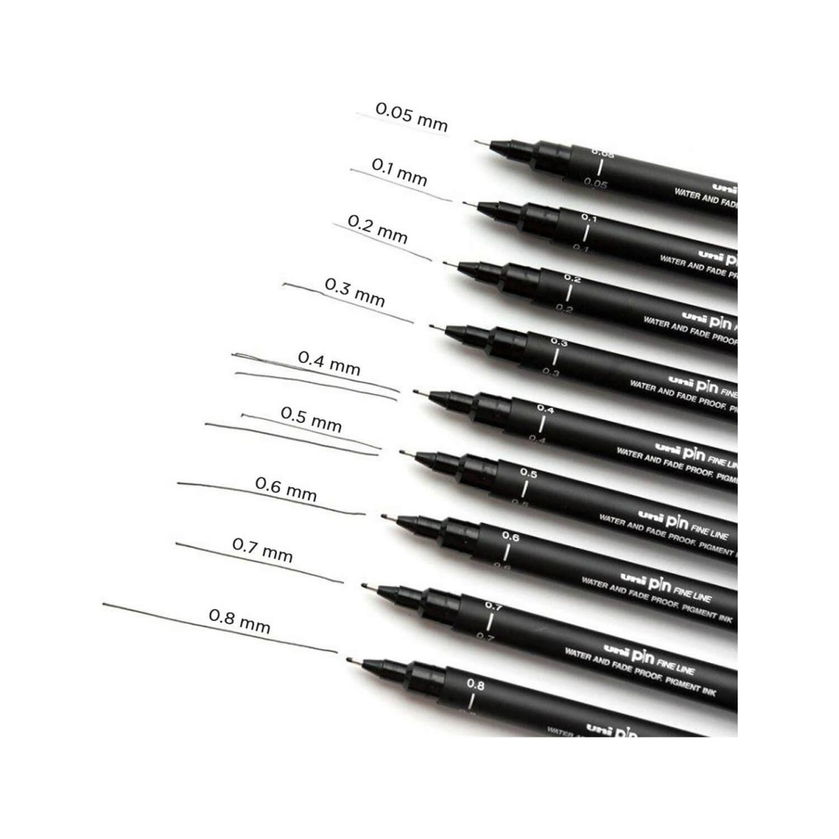 Uniball Pin Akrilik Uçlu Teknik Çizim Kalemi 0.3mm