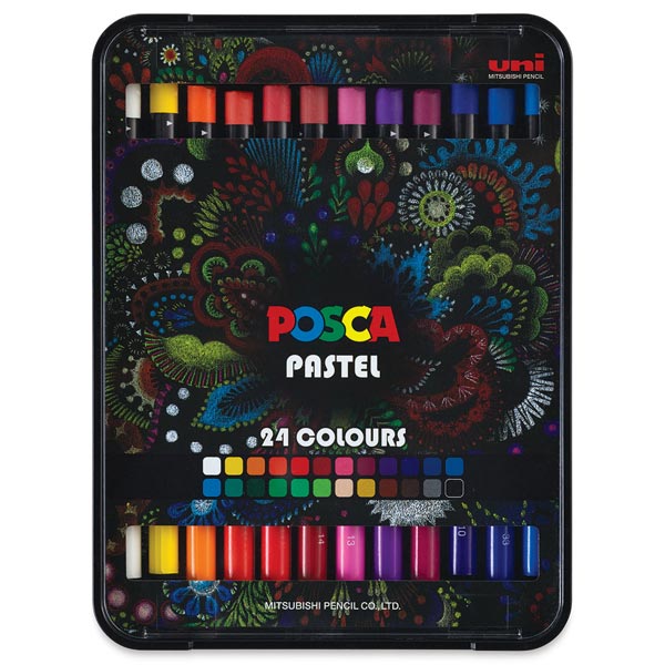 Uniball Posca 24'lü Pastel Boya Kalemi /