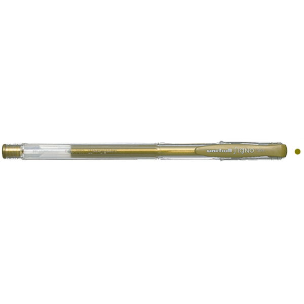 Uniball Signo UM-100 0.8mm Jel Kalem Altın Uniball Signo UM-100 0.8mm Jel Kalem Altın