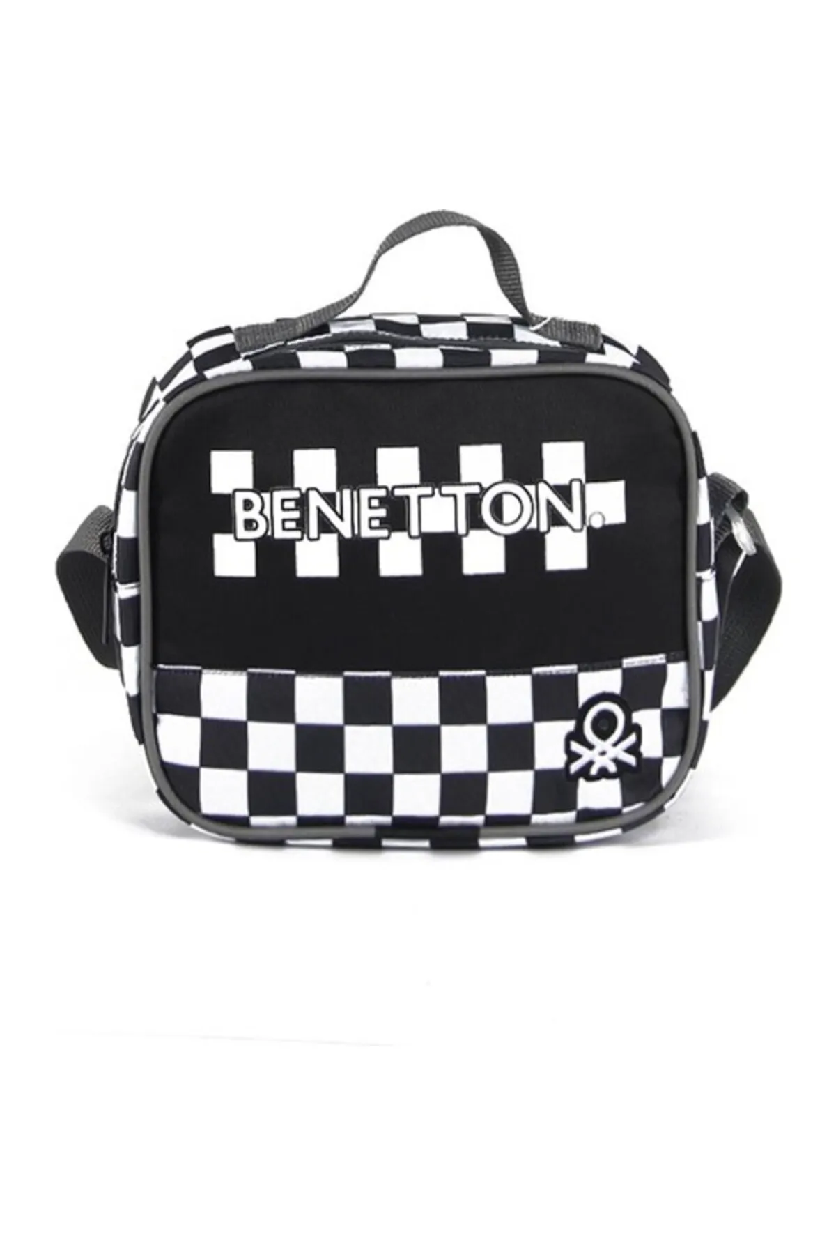 United Colors Of Benetton Beslenme Çantası Kareli Siyah / 03782