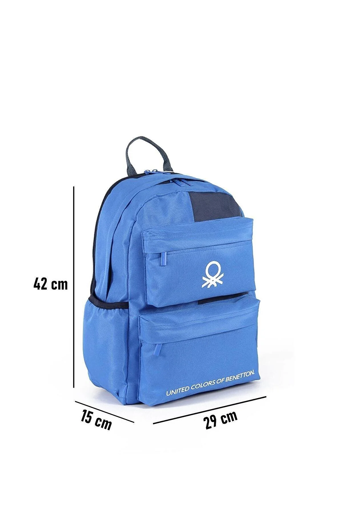 United Colors of Benetton Çift Bölmeli Okul Sırt Çantası Mavi - Lacivert / 03847