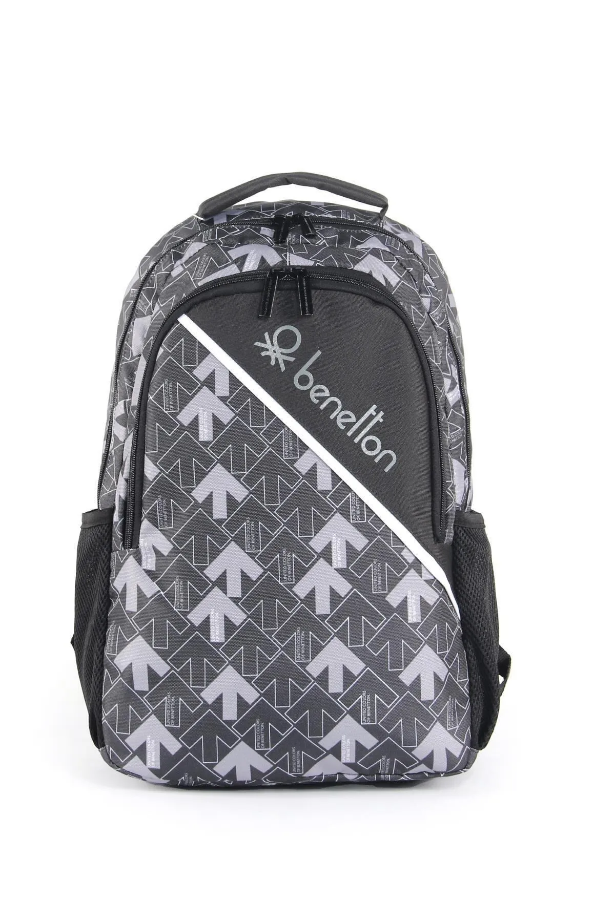 United Colors of Benetton Çift Bölmeli Okul Sırt Çantası Siyah Ok / 03739 United Colors of Benetton Çift Bölmeli Okul Sırt Çantası Siyah Ok / 03739