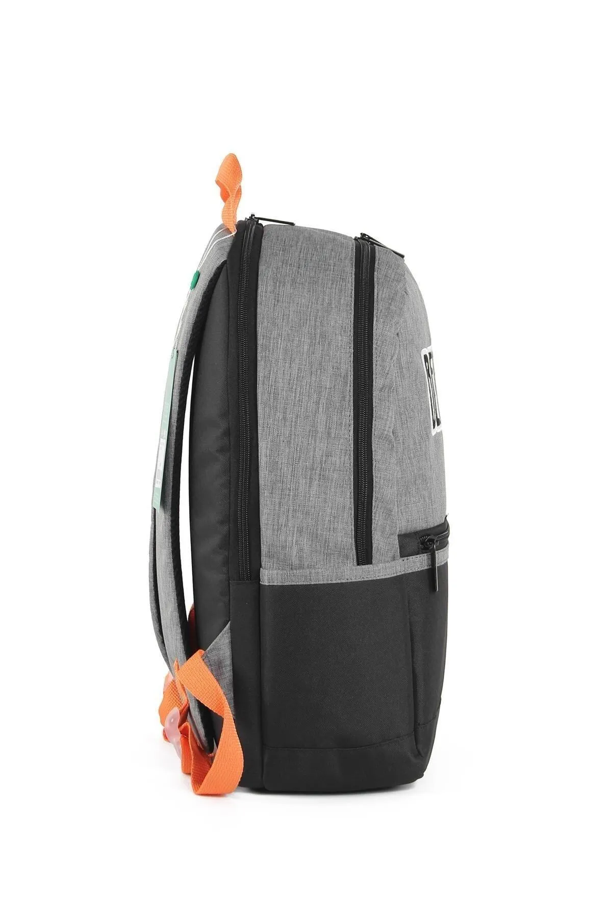 United Colors of Benetton Çift Bölmeli Unisex Okul Sırt Çantası Gri-Siyah / 03857