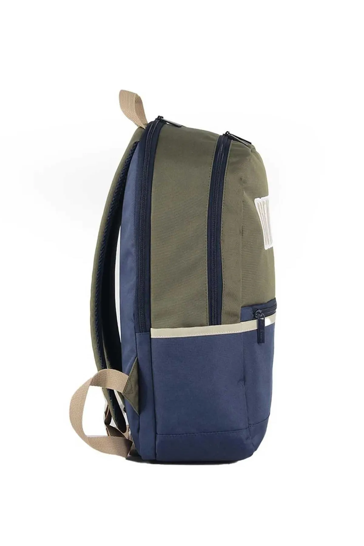 United Colors of Benetton Çift Bölmeli Unisex Okul Sırt Çantası Hâki-Lacivert / 03859