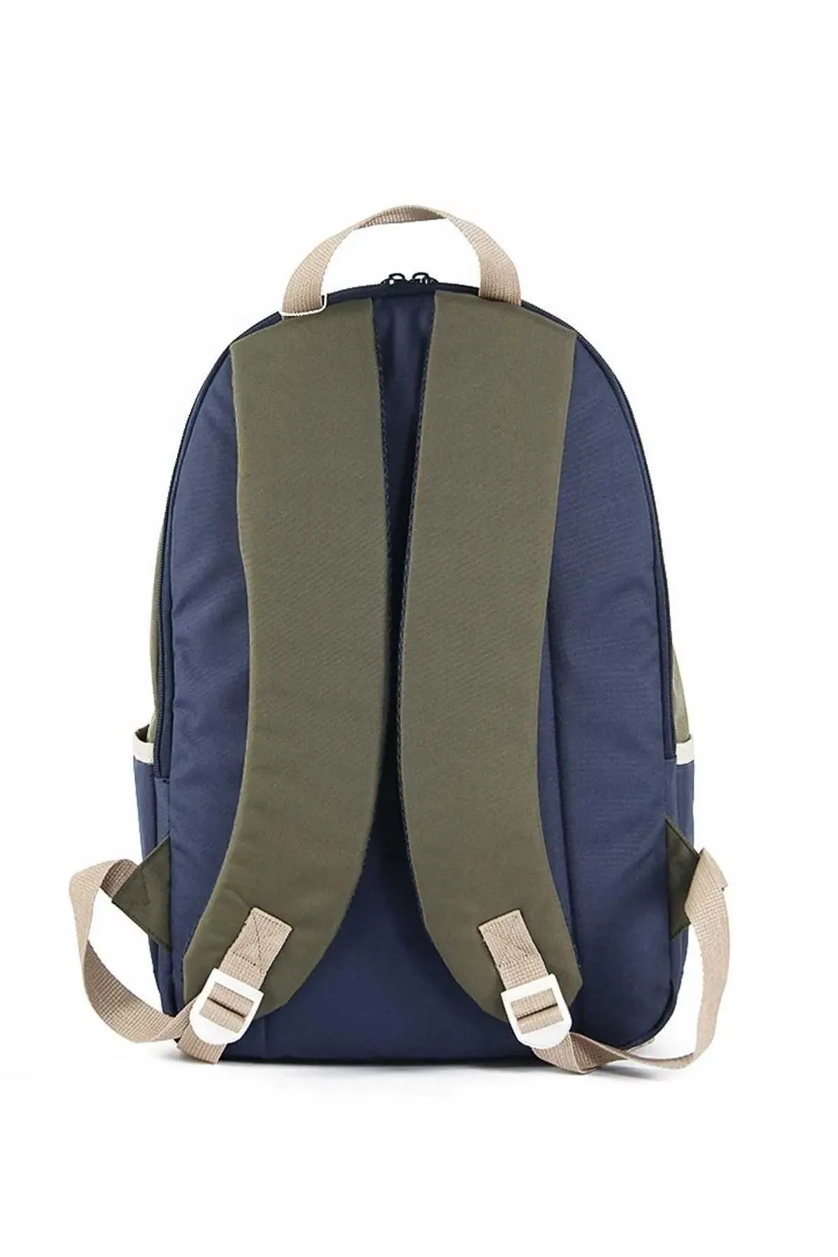 United Colors of Benetton Çift Bölmeli Unisex Okul Sırt Çantası Hâki-Lacivert / 03859