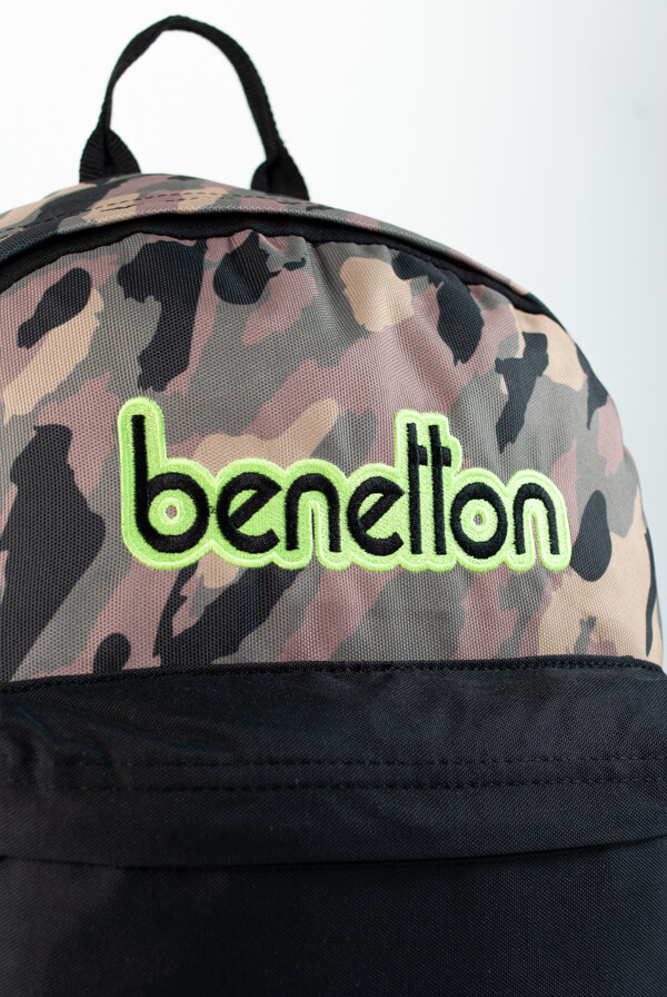 United Colors of Benetton Kamuflaj Okul Çantası Hâki / 76064