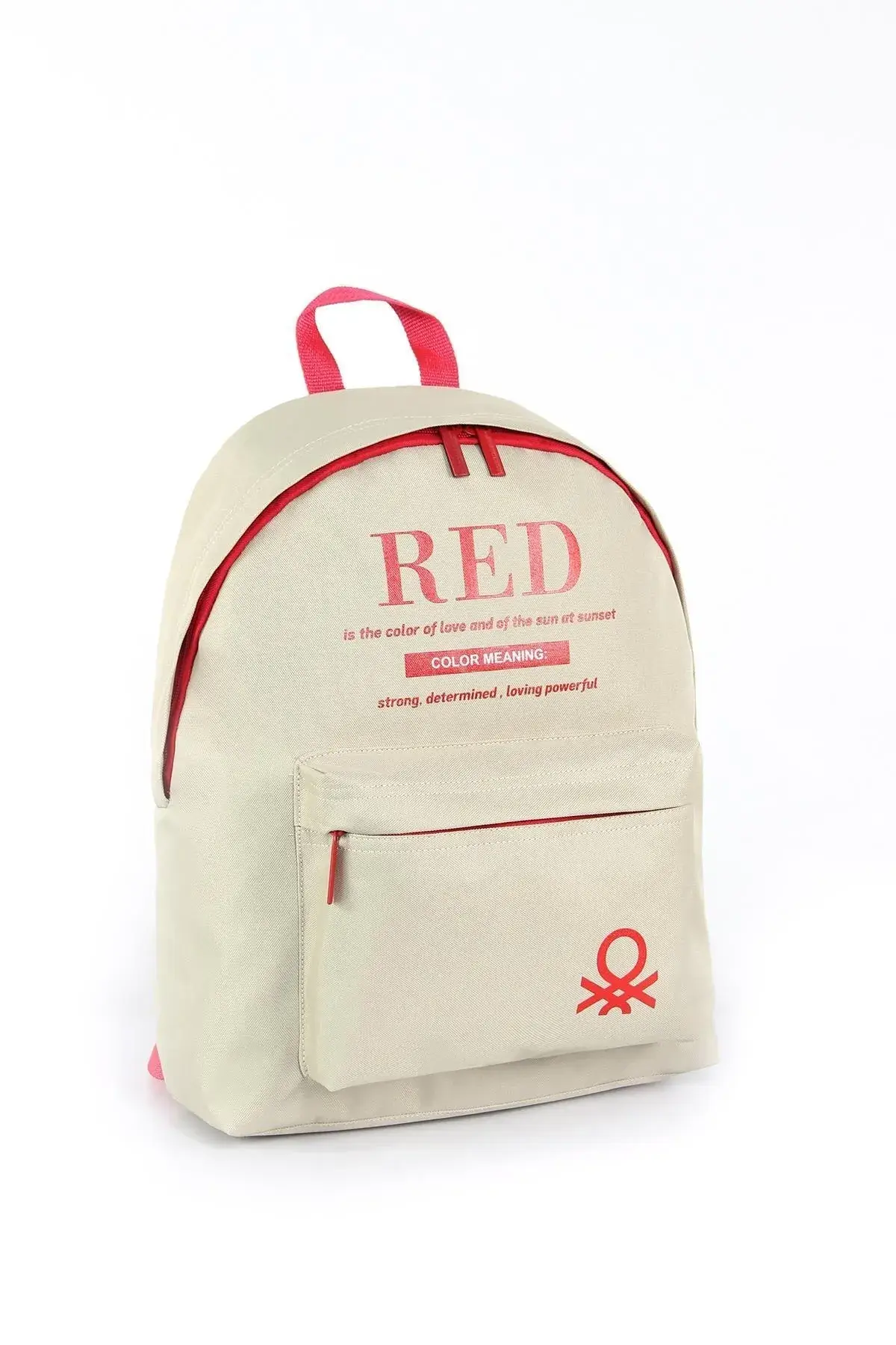 United Colors of Benetton "Red" Okul Sırt Çantası Bej / 03821 United Colors of Benetton "Red" Okul Sırt Çantası Bej / 03821