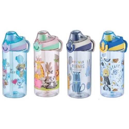 Uzspace 500ml Pipetli Tritan Matara Hayvan Figürlü - 1 Adet / 0305 Uzspace 500ml Pipetli Tritan Matara Hayvan Figürlü - 1 Adet / 0305