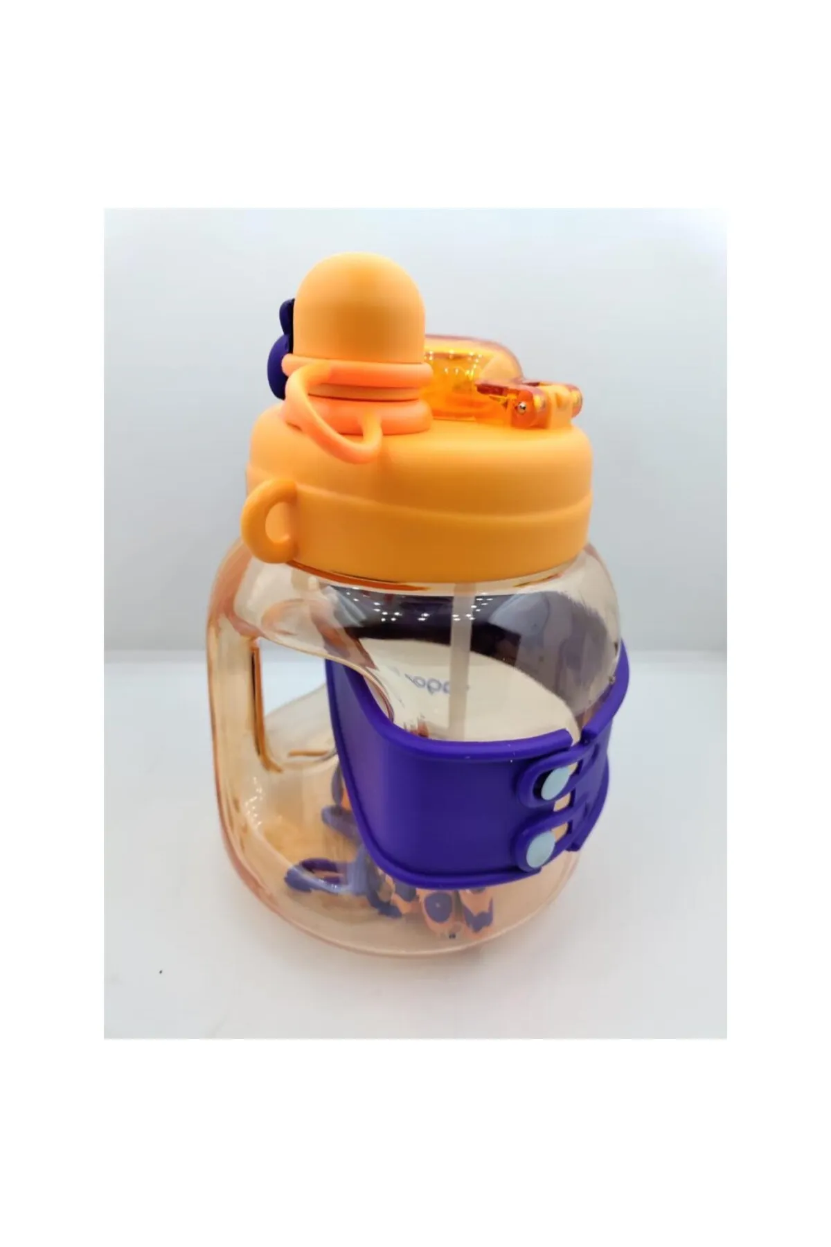 Vagonlife 1000ml Pipetli Policarbon Matara Turuncu / 6278 Vagonlife 1000ml Pipetli Policarbon Matara Turuncu / 6278