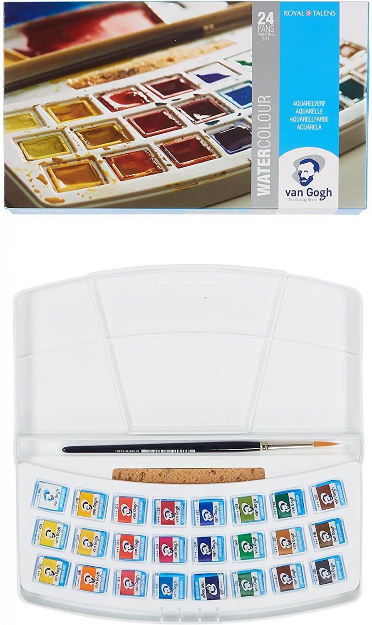 Van Gogh 24'lü Tablet Sulu Boya Seti Plastik Kutulu / 20808624