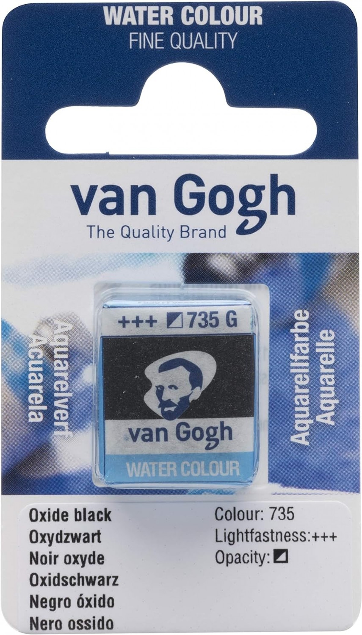 Van Gogh Suluboya Tablet Oxıde Black -735 Van Gogh Suluboya Tablet Oxıde Black -735