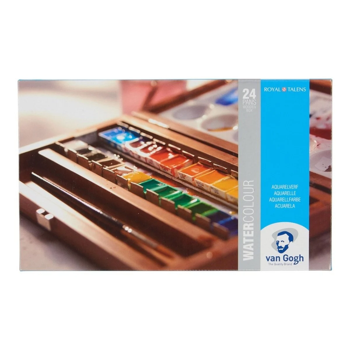 Van Gogh Watercolour 24'lü Ahşap Kutulu Tablet Sulu Boya Seti / 20848624 Van Gogh Watercolour 24'lü Ahşap Kutulu Tablet Sulu Boya Seti / 20848624