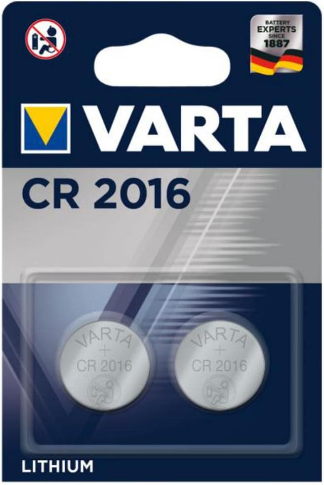 Varta CR2016 2'li Yassı Lityum Pil / 10-2030 Varta CR2016 2'li Yassı Lityum Pil / 10-2030