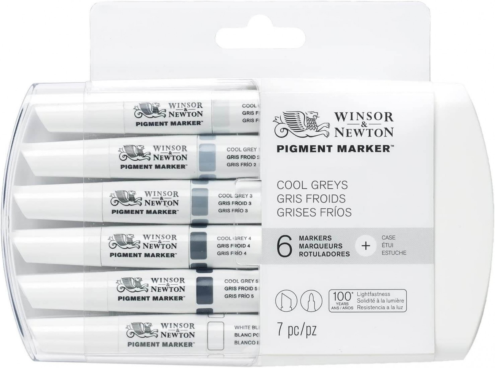 Winsor Newton 6'lı Pigment Marker Cool Greys / 0290042