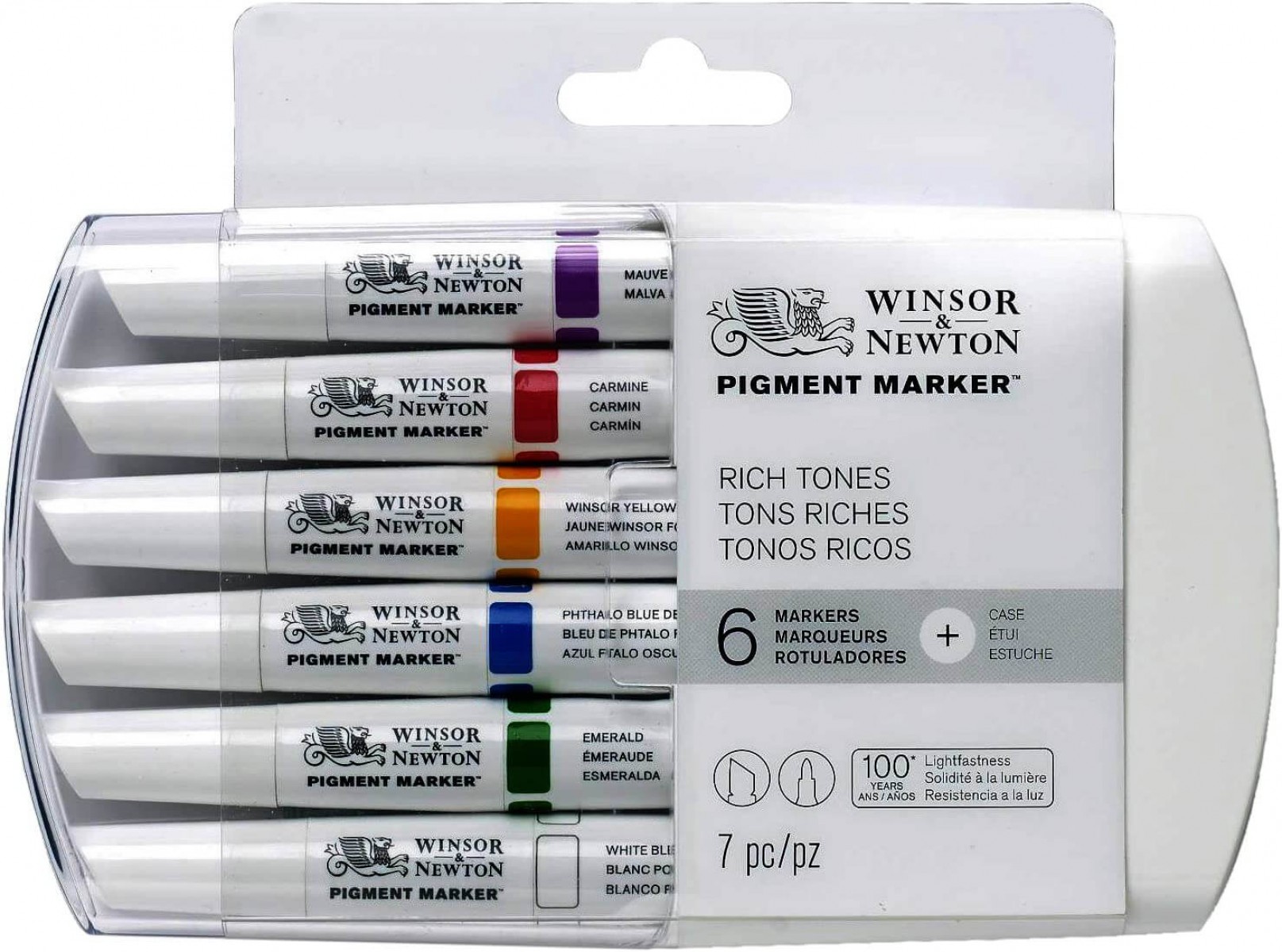 Winsor Newton 6'lı Pigment Marker Rich Tones / 0290043