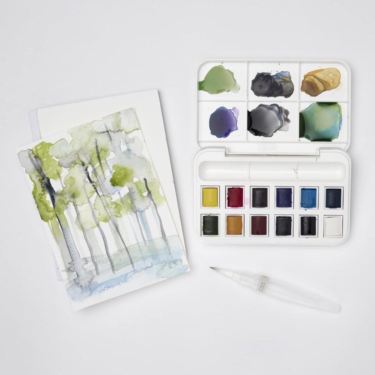 Winsor Newton Cotman 12'li Pocket Brush Sulu Boya Seti Winsor Newton Cotman 12'li Pocket Brush Sulu Boya Seti