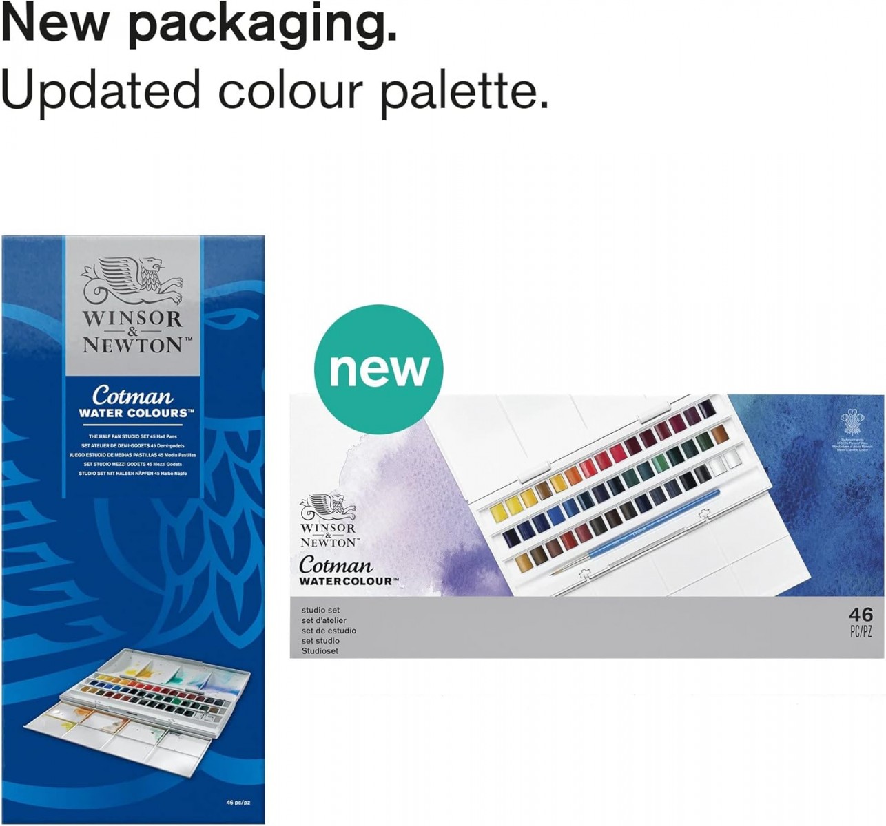 Winsor Newton Cotman 45'li Stüdyo Suluboya Seti